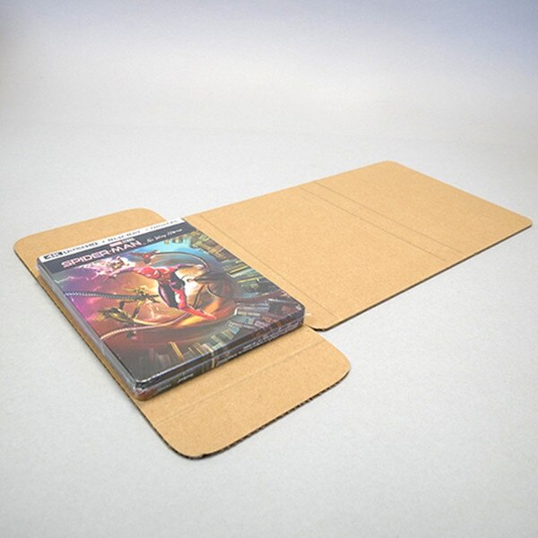 Bookwrap style mailers for Blu-ray